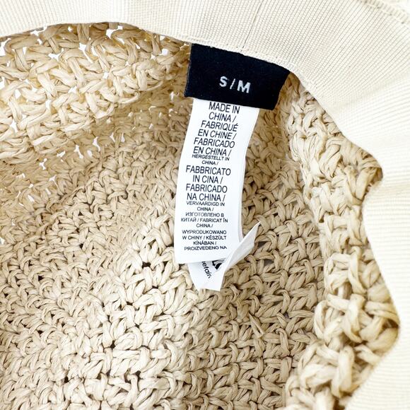 Roxy Women's Aloof Beauty Straw Sun Hat Caps (Natural) Beige Size S NWT - Picture 10 of 11